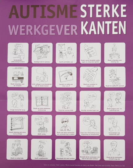 Poster Autisme sterke kanten (werkgever)